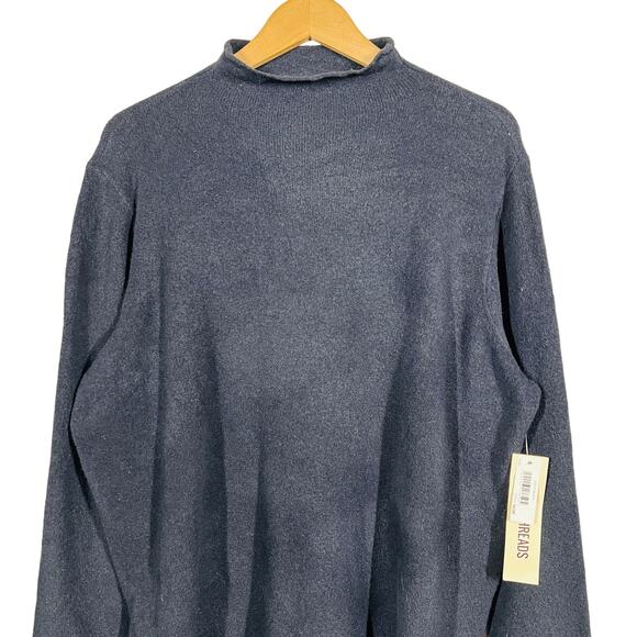 NEW! Goodthreads Lightweight Knit Pullover Casual Long Sleeve Black - XXL - Picture 2 of 6